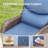 4 - Person Patio Furniture Chair Set With Fire Pit Table, 4 Swivel Glider Chairs With 6-Inch Cushions & Side Table-90409364-90409365