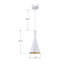 Luminaire suspendu conique 1 lumière