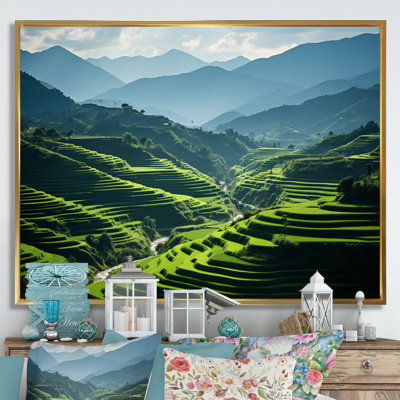«Vietnamien riz terrasse» sur toile