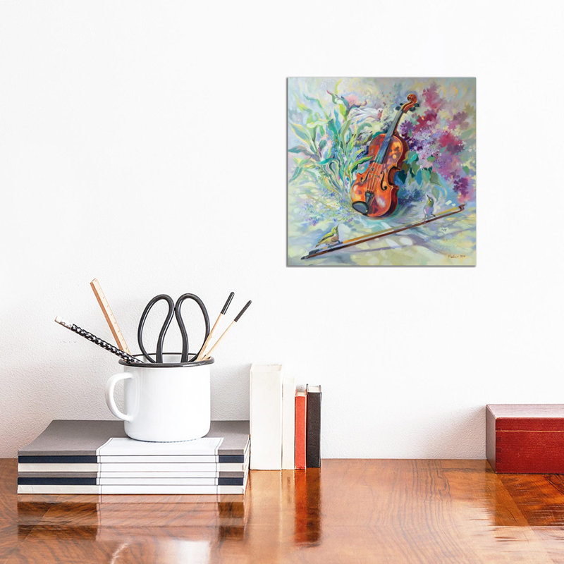 Music Of Spring by Katharina Valeeva - Wrapped Canvas Painting, 30.48 cm H x 30.48 cm W
