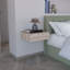 Table de chevet flottante murale gris clair-1800556050-1783699745