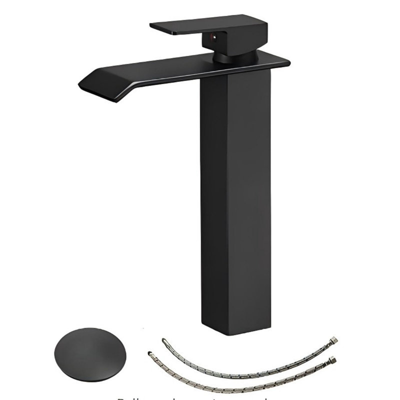 WIZ Waterfall Single Hole Single-Handle Bathroom Faucet, 91 cm H x 61 cm W