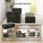 Modern Sofa With Removable Ottoman And Pillows-1564389738