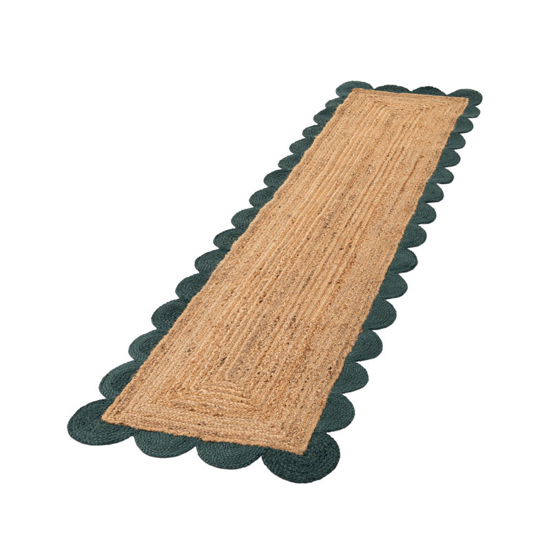 Cosner Hand Braided Area Rug, Runner 2' x 4'1"