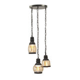 Davila 3 - Light Black Cluster Pendant