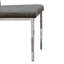 Chaise d’appoint en métal gris foncé Slavica