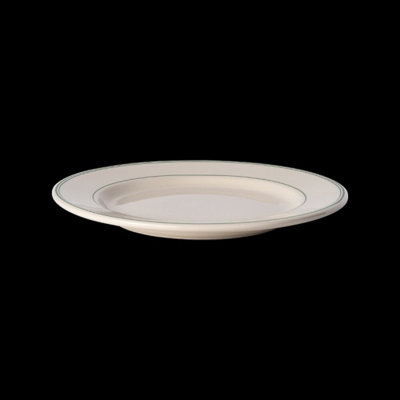 Plate Rolled Edge Green Band