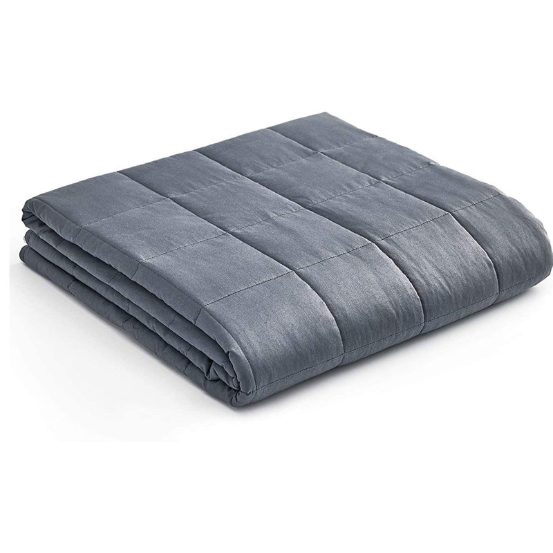 Weighted Throw Blanket, 30, Queen, Dark Gray