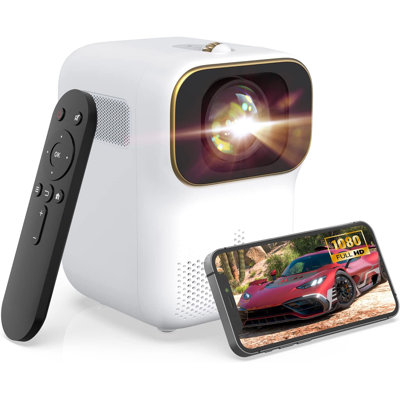 WEWATCH Home Theater Projector 8000 Lumens Portable Projector with Remote Included