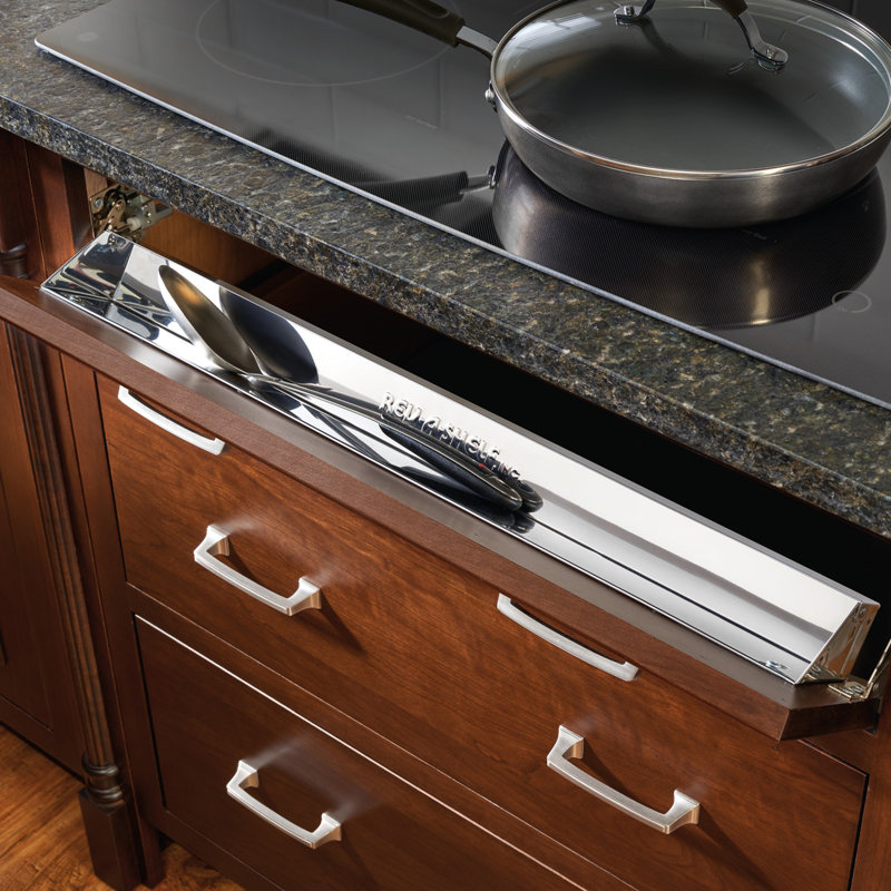 Rev-A-Shelf Tip Out Tray for Sink Base Cabinet w/Soft-Close, 3" H x 31" W x 2" D
