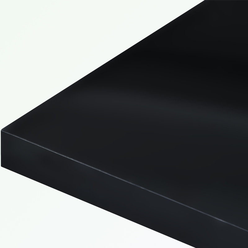 Selenne Coffee Table,cocktail table,living room table with LED lighting, 16 colors and a remote control, Black