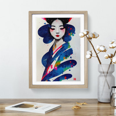 Painted Geisha No.2 - Single Picture Frame Painting