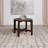 Mavis Dark Brown Round Solid Wood End Table