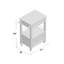 Sariol Granite Top Wood Kitchen Cart with Storage-38674651