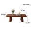 Table basse rectangulaire en noyer de 47,24 po