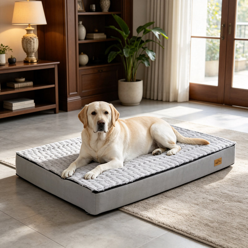 Orthopedic Dog Bed Pet Crate Mattress , 12cm H x 135cm W x 100cm D
