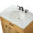 Hermes 32'' Single Bathroom Vanity with Carrara Marble Top-73359952