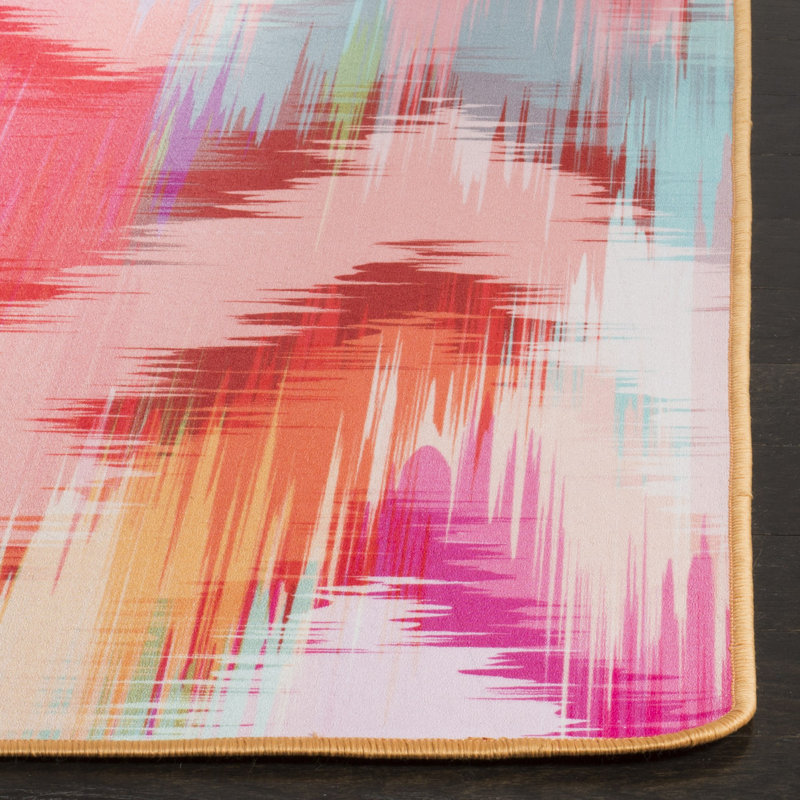 Tapis rose / ivoire Leifsson, Rectangle 4 pi x 6 pi