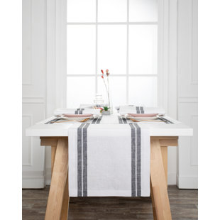 Chemin de table en lin D'Moksha Homes