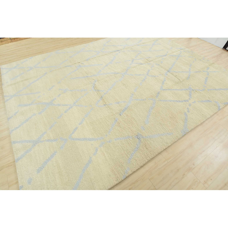 Hand Knotted Wool Moroccan Indoor Rug