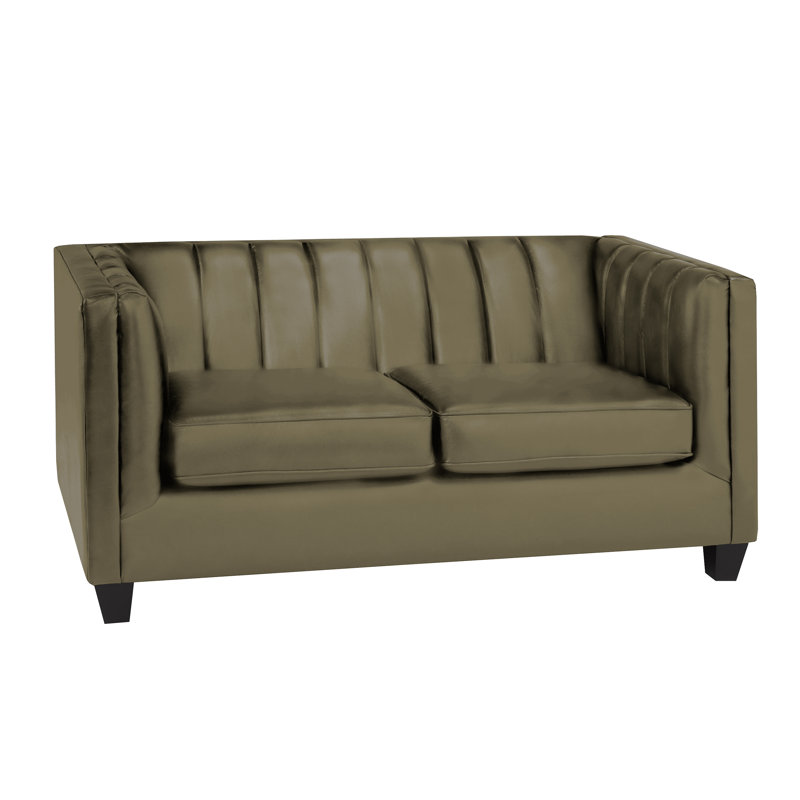 Causeuse Maldon, Similicuir taupe