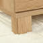 Bureau en L, finition brune