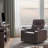 Faux Leather Power Motion Recliner with USB Charging Port,Hidden Arm Storage 2 Convenient Cup Holders-136627441
