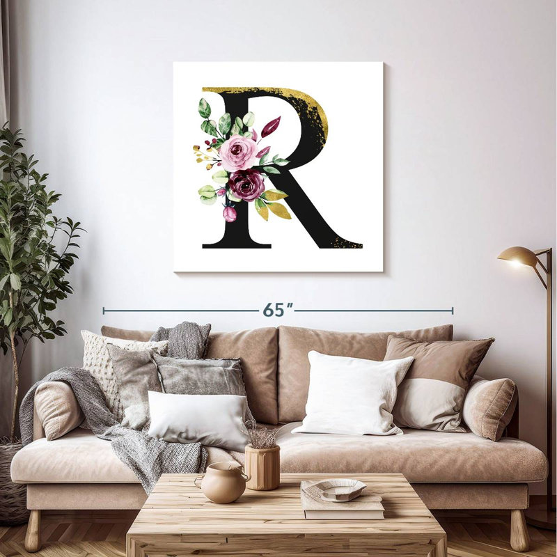 Keiri avec lettre R, H 39 po x l 39 po