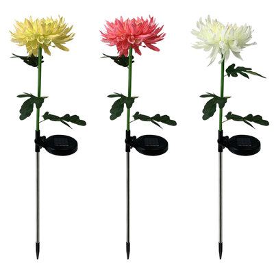 Kbndieu Fake Artificial Flowers for Home Decor LED Outdoor Garden Simulation Flower Light Plug-in Light