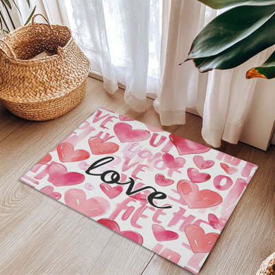 Tapis tressé Love-Note