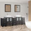  84" Double Bathroom Vanity Set with Mirror-23188989