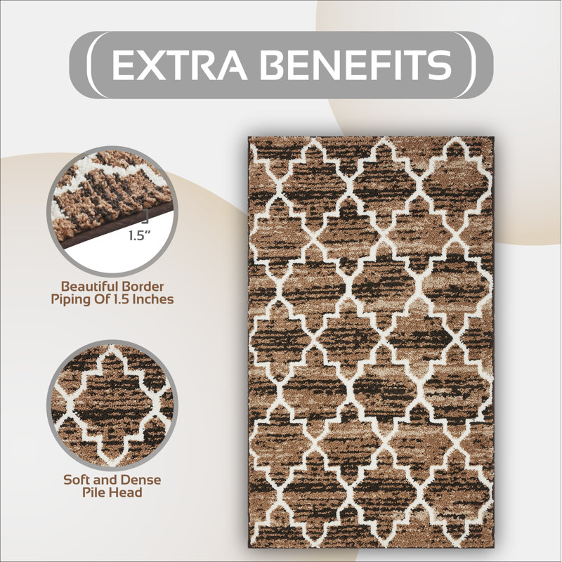 Tapis pour salle de bain avec envers antidérapant Norreta