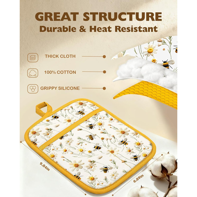 Porte-casseroles Silcone Daisy Bee