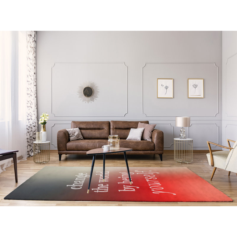 Arrière-plan multicolore tapis changer le guillemet de poly-chenille, Rectangle 5 pi x 7 pi