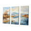 Lacs, rivières, minimalisme, ensemble d'art sur toile-107743809-107743810
