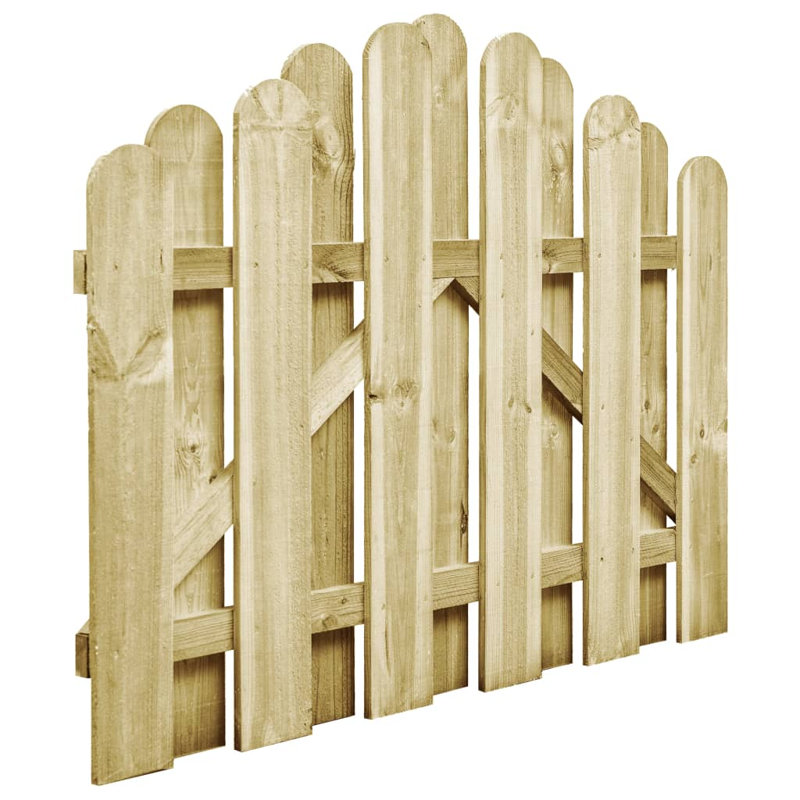 Etchemin 75cm H x 100cm W Green Wood Gate