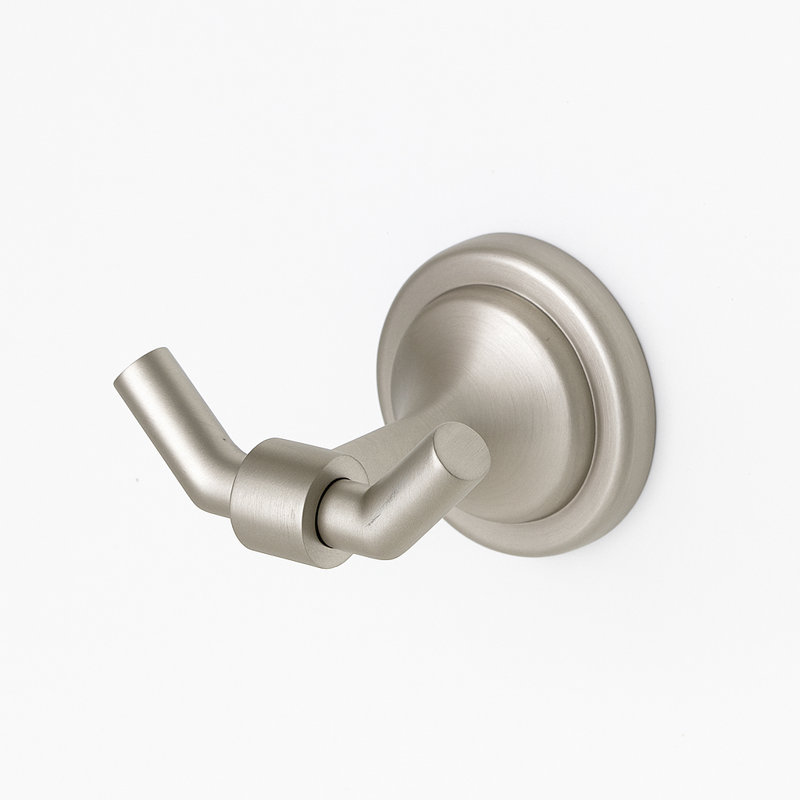 Double Robe Hook, Brushed Nickel