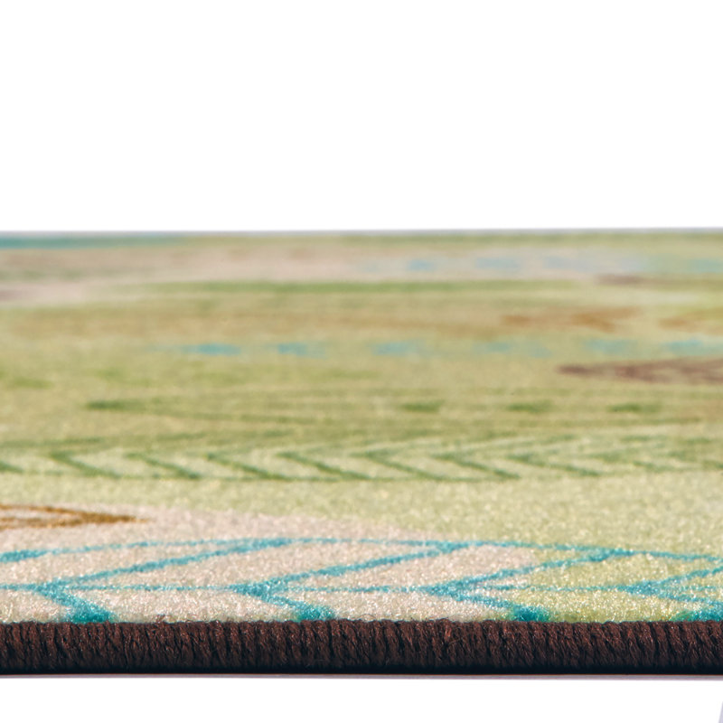 Tapis floral touffeté brun clair, Rectangle 8 pi x 12 pi