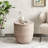 Light Weight Concrete Outdoor Side Table With Graceful Barrel Structure-564642677