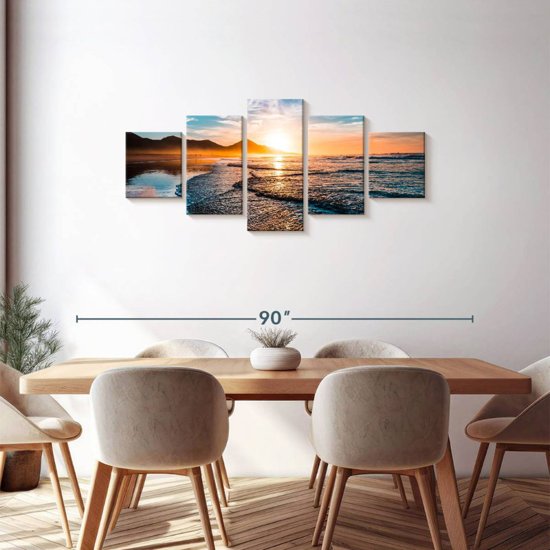 Gillard Sunset Beach Waves, 30" H x 68" W