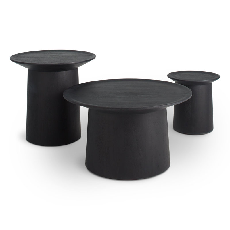 Coco Solid Wood Single End Table, 14" H x 13" W x 13" D