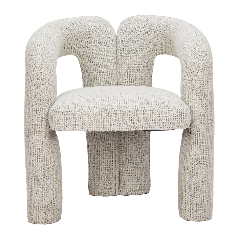 Ensemble de 2 chaises d'appoint modernes et rembourrées à finition grise pour la cuisine et la salle à manger