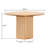 Akhirah Round with Wicker/Rattan Base Dining Table
