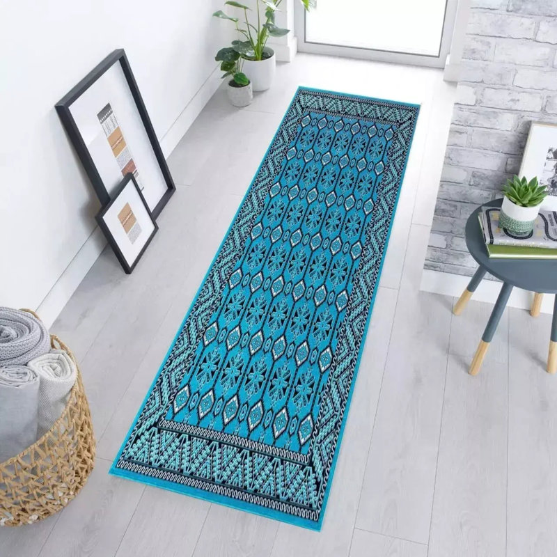 Solid Colour Area Rug, Runner 80 x 300cm