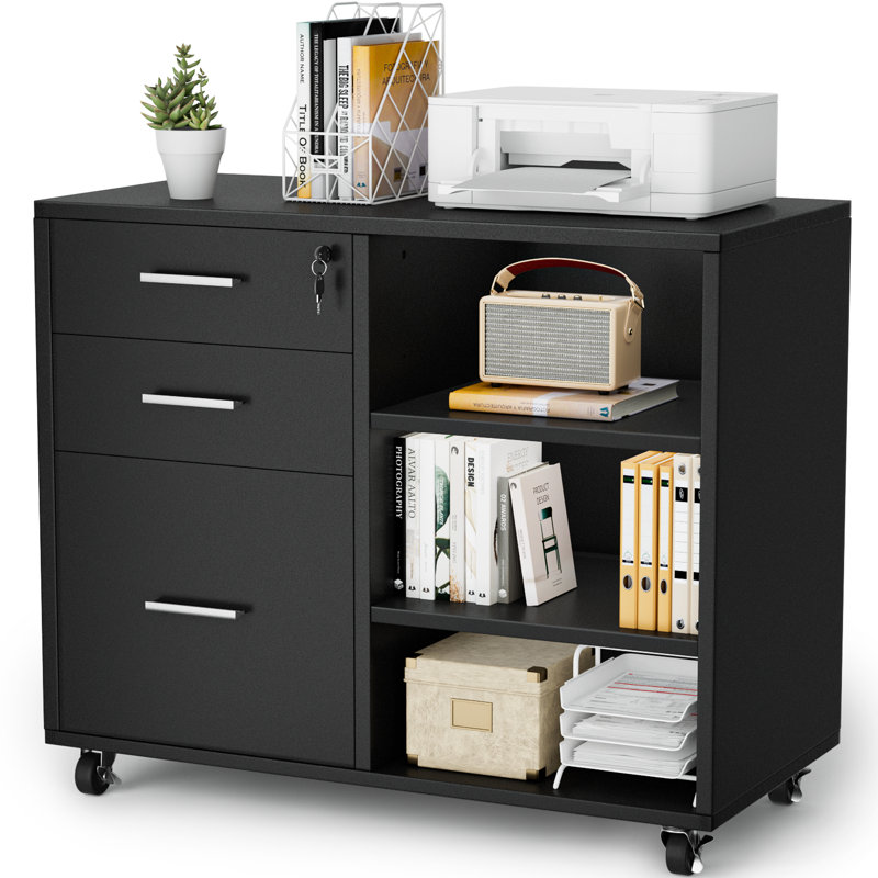 Ardoth 31.9'' Wide 3 -Drawer Mobile File Cabinet