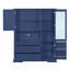Buffet traditionnel autoportant avec huche, grande armoire de rangement pour garde-manger-2051997286