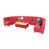 Brun clair, rouge