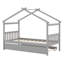 Lit en bois avec couchette-155783352