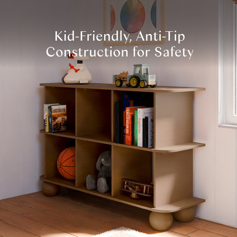 Crosby Open Bookcase, Natural Walnut