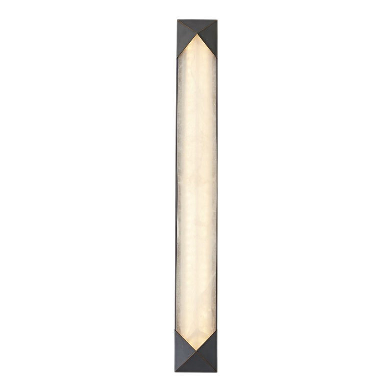 Caesar Dimmable LED Bath Sconce, Urban Bronze/Alabaster